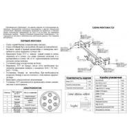 Фаркоп (ТСУ) для OPEL Meriva B 2010-2015 съемный шар на двух болтах 1.2тонны Босал