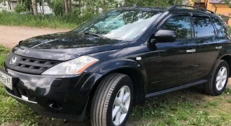 Дефлектор капота (мухобойка) NISSAN Murano (Z50) c 2002-2008 г.в. (Ниссан Мурано) Вип Тюнинг