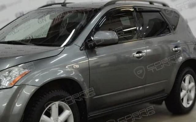 Дефлекторы окон (ветровики) Nissan Murano I (Z50) 2002-2008 (Ниссан Мурано) Кобра Тюнинг